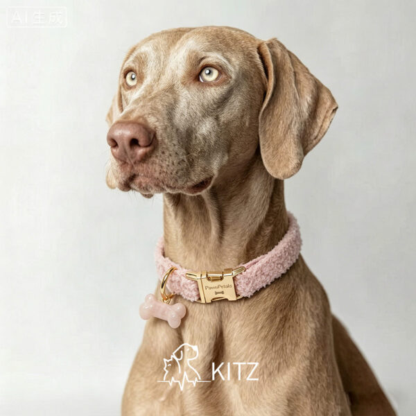 粉-1 Crystal Pet Necklaces