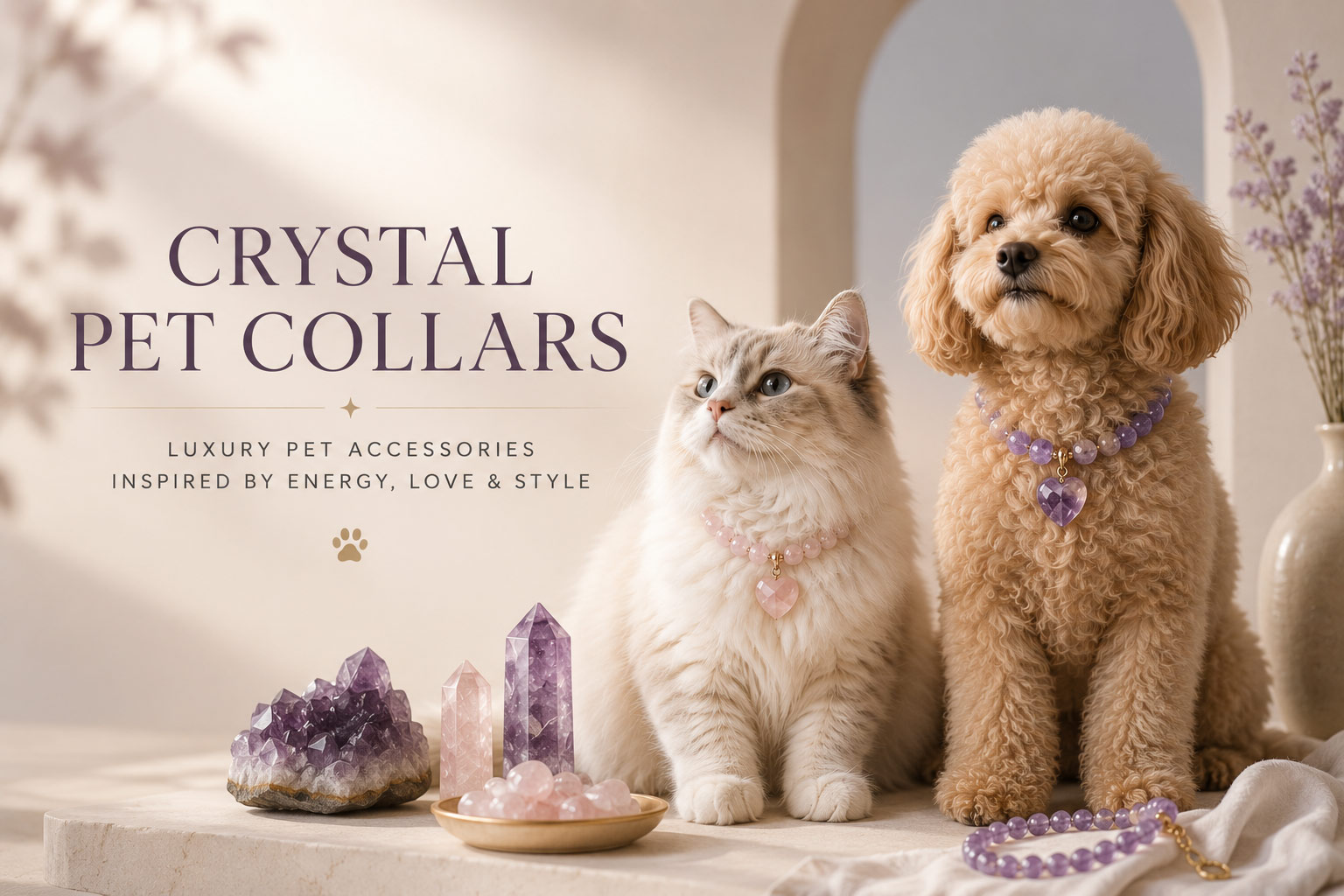 Crystal Pet Necklaces