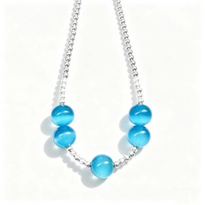 moonsea cat eye stone pet necklace
