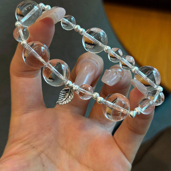 06-规格细节图 clear quartz bracelet,