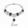 紫色主图-1 Crystal Pet Necklaces