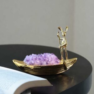 Natural Amethyst Rabbit Ornament