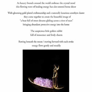 Natural Amethyst Rabbit Ornament