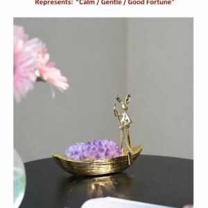 Natural Amethyst Rabbit Ornament
