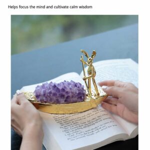 Natural Amethyst Rabbit Ornament