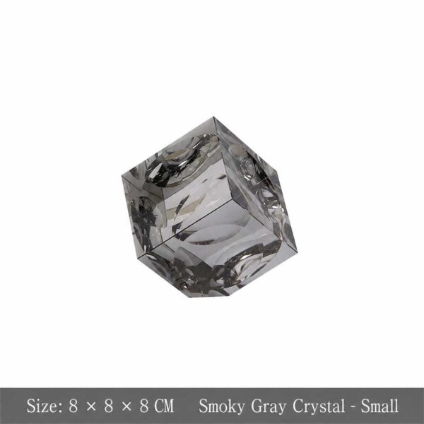 Modern Square Crystal Block Ornament