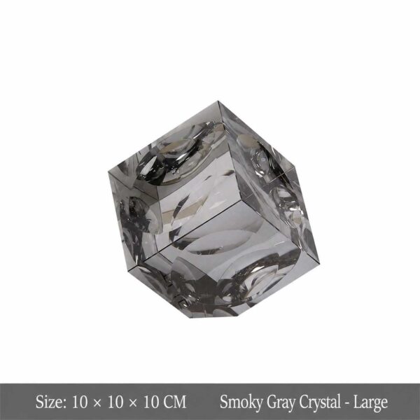 Modern Square Crystal Block Ornament