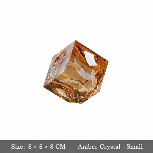 Modern Square Crystal Block Ornament