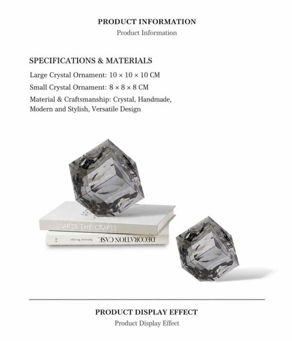 Modern Square Crystal Block