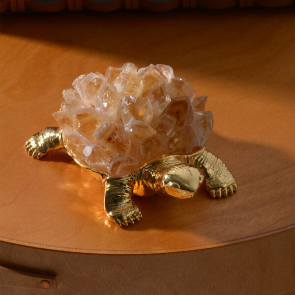 Citrine Turtle Feng Shui Ornament