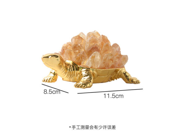 Citrine Turtle Feng Shui Ornament