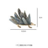 Blue Crystal Cluster Hedgehog Ornament