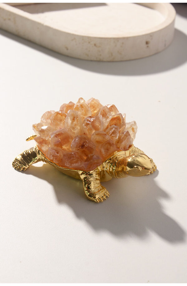 Citrine Turtle Feng Shui Ornament