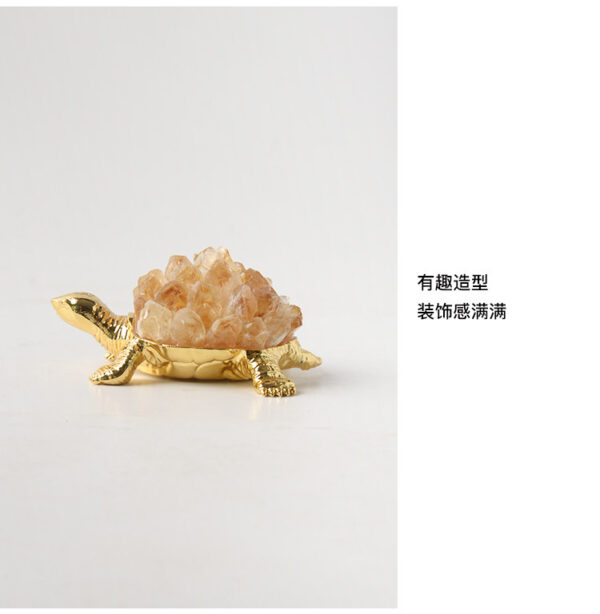 Citrine Turtle Feng Shui Ornament