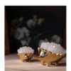 详情-14-英文版 Brass Natural Crystal Hedgehog Ornament