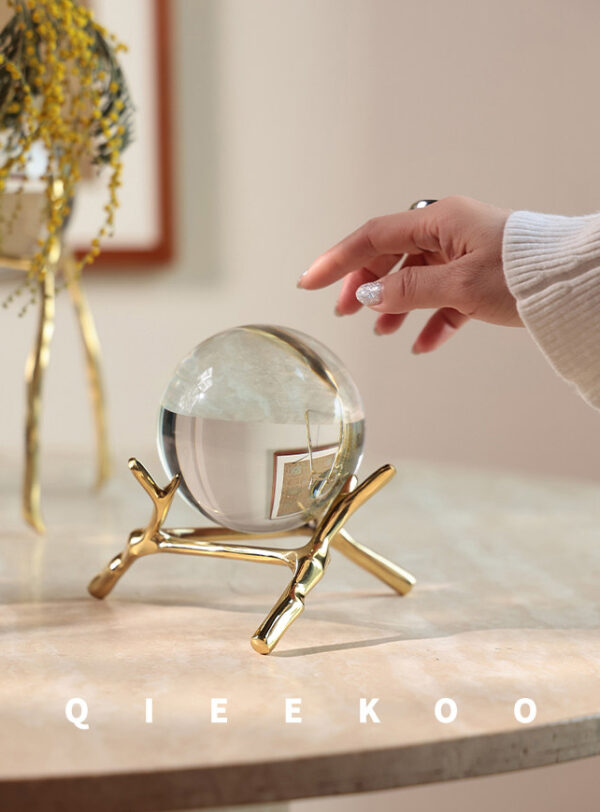 详情-16 Copper Crystal Ball Wealth Ornament